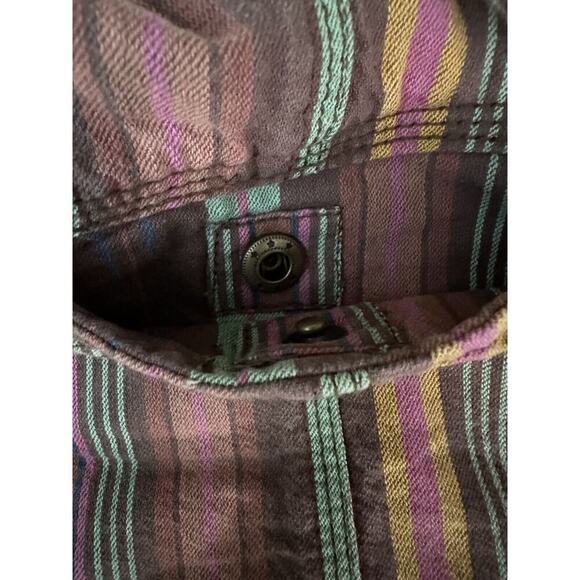 Striped Multicolor Women's Shorts - Picture 5 of 10